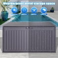 thumbnail image 3 of Zolyndo 100 Gallon Waterproof Outdoor Storage Box, Outside Resin Deck Box for Patio Cushions, 3 of 7