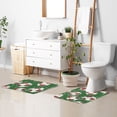 thumbnail image 6 of Ryvnso Football Soccer Ball on Green Bathroom Shaggy Rugs Toilet Rectangle Mat Soft Contour Rug 24"x16", 6 of 9
