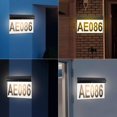 thumbnail image 2 of Solar Door Sign Lights Outdoor Waterproof Digital Wall Mounted Address Number Plate Doorway Garden Lights, 2 of 5