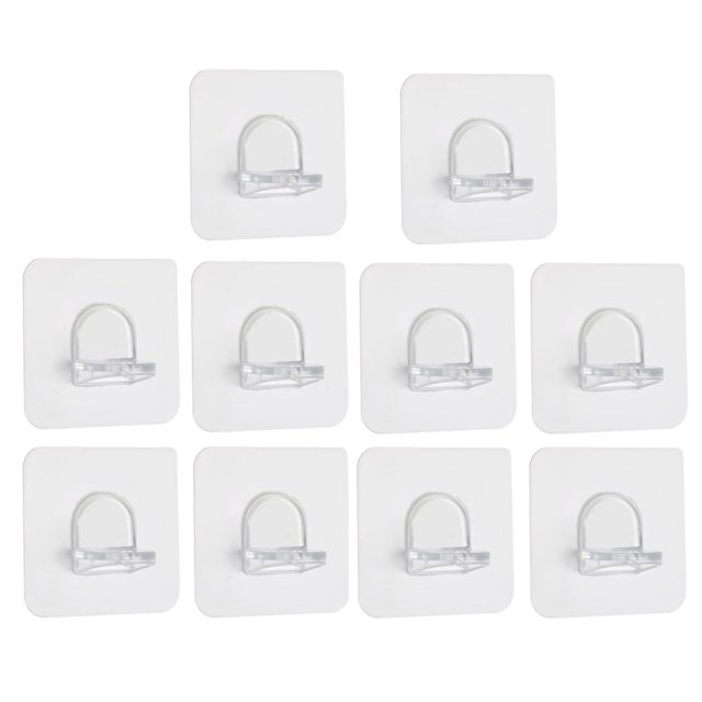 10 Uds. Soporte de placa de gancho fijo y pegado de capa de partición de armario sin agujeros para accesorios de cocina y baño10 piezasCN Deng Xun unisex