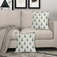 thumbnail image 3 of Christmas Tree Pillow Covers 18x18 Inch Green and Cream Christmas Decorative Throw Pillow Covers Set of 2 Winter Holiday Neutral Pillowcases Cushion Covers for Couch Indoor Outdoor Decor, 3 of 6