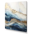 thumbnail image 2 of Designart "Abstract River In White, Blue, And Gold" Northern Lights Canvas Wall Art, 2 of 7