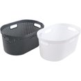 thumbnail image 7 of Pekky 4 Pack Laundry Basket with Cutout Handles, 40 L Plastic Hampers for Laundry, 7 of 7