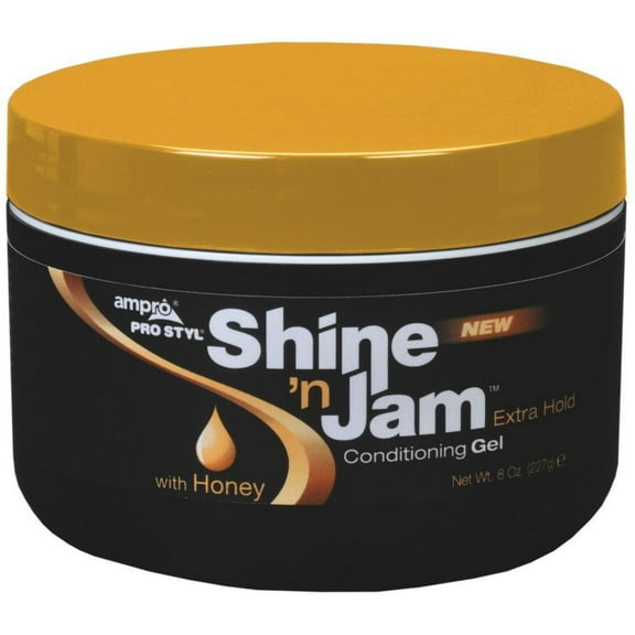 Ampro Shine 'n Jam Conditioning Gel, Extra Hold, 8 oz (Pack of 6)
