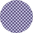 thumbnail image 1 of Ahgly Company Tapis Rond Lavable en Machine Intérieur Transitionnel Violet Raisin Vif, 8 Pieds Rond, 1 of 7