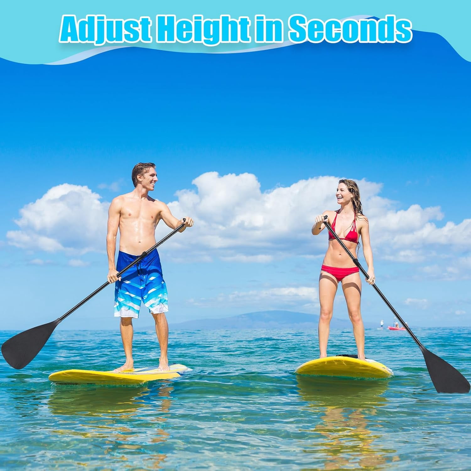 Adjustable Detachable Stand Up Paddle Board Oar Set Aluminum Alloy Shaft Kayak Surfing Fishing