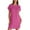 Hot Pink, variant on Ltctricy Women's T Shirt Dress Solid Color Short Sleeve Crew Neck Tunic Dress Summer Casual Mini Dresses with Pockets