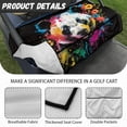thumbnail image 6 of Whosucclay Panda Gaze Golf Cart Seat Cover, Breathable Soft Towel Blanket for Most 2‑Seat Golf Carts Wear-Resistant Golf Cart Seat Cover Blanket, 52.36"x 32.28", 6 of 7