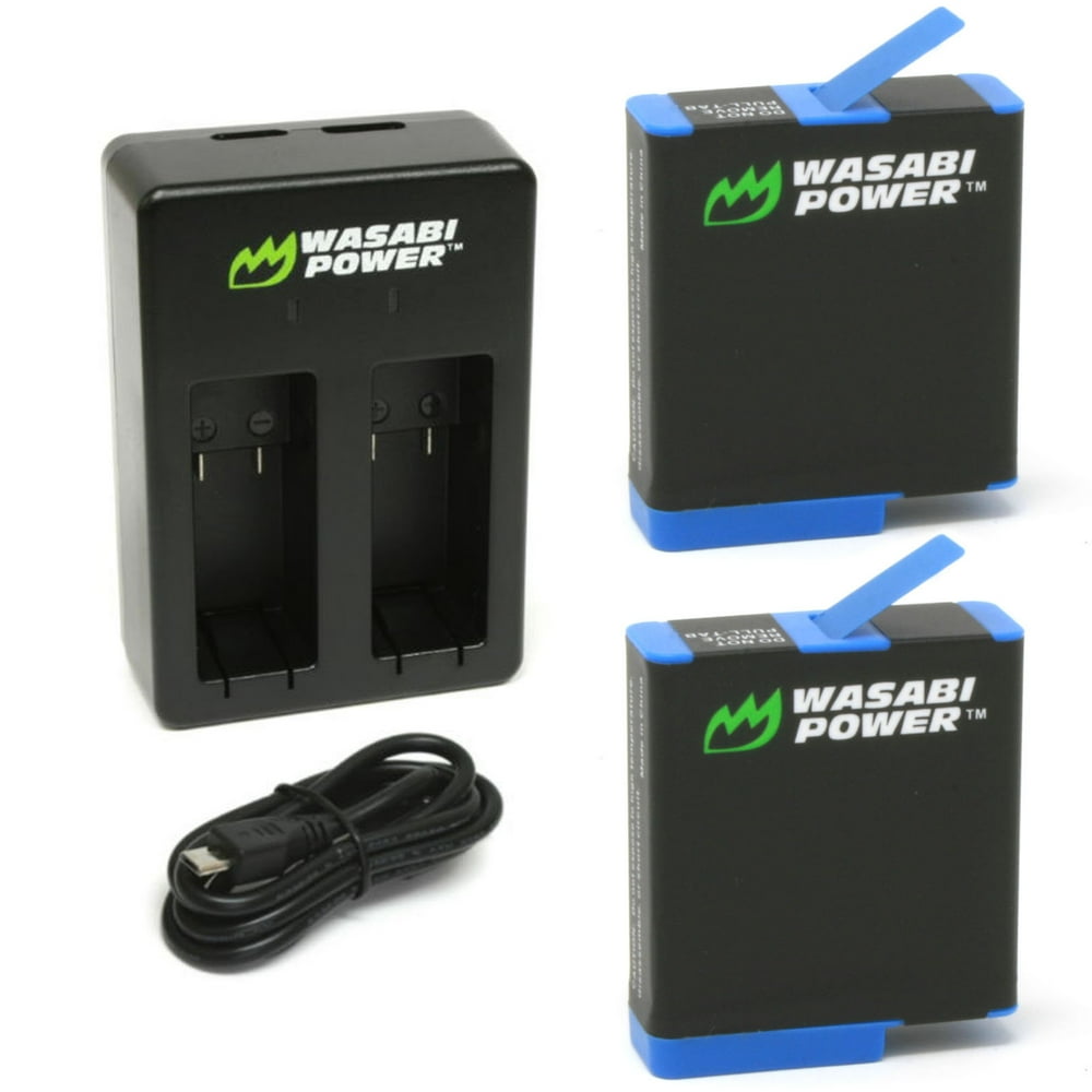 Wasabi Power Battery (2Pack) and Dual Charger for GoPro HERO8 Black