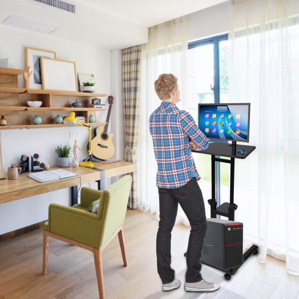 Mgaxyff Adjustable Height Stand Up Hanging Laptop Desk Computer