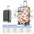 thumbnail image 6 of Naloa Flowers Birds And Butterflies Elastic Suitcase Protector, Travel Suitcase Protector Cover Fits 18-32in Suitcase - Medium, 6 of 9