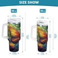 thumbnail image 3 of DIXRUYEE Steel Water Bottles Tumbler Creative Radiant Reflections Pattern 40oz/30oz, 3 of 9