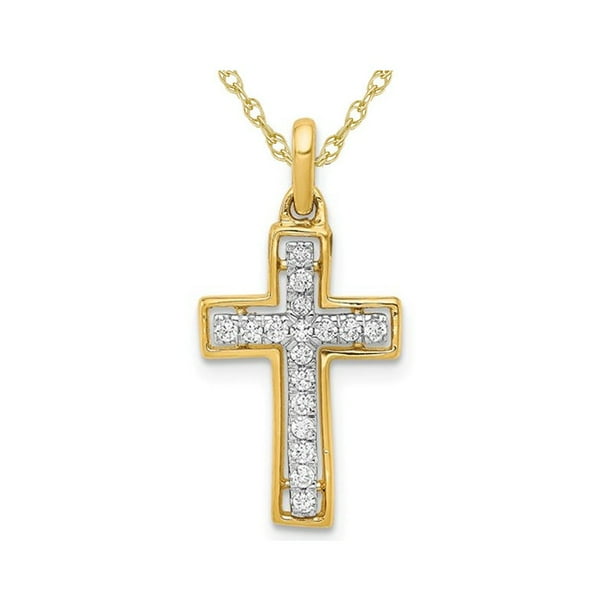 14K White 1/2 CTW Natural Diamond Lock Pendant