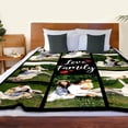 thumbnail image 5 of Custom Blanket with Photo Text, Mothers Day Birthday Gifts for Mom, Personalized Flannel Throw Blanket, Customized Blanket for Mom Gifts from Daughter Son - 7 Size (6 Photo-5) Blankets, 5 of 5