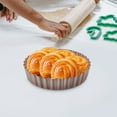 2pcs Quiche Pans with Removable Bottom Nonstick Tart Pan Home Baking