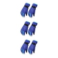 thumbnail image 4 of Guantes de nieve Wosthever 1 par cubiertas gruesas para Los dedos accesorio de ropa de invierno calentador de manos térmico para adultos Azul 3piezas, 4 of 6