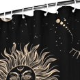 thumbnail image 3 of Gothic Shower Curtain Set - Dark Celestial Moon & Star Print, Mystical Cosmic Bath Decor, Waterproof Polyester 72"Wx72"L, Goth Aesthetic Gift, 3 of 5