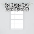 thumbnail image 2 of Ambesonne Music Window Valance, Blues Jazz Punk Rock Sign, 54" X 18", Black White, 2 of 3