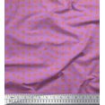 thumbnail image 1 of Soimoi Moss Georgette Fabric French Horn Musical Instrument Print Fabric by Yard 42 Inch Wide, 1 of 3