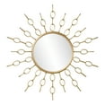 Sigal Oversized Gold Starburst Mirror, Glam, Soft Gold