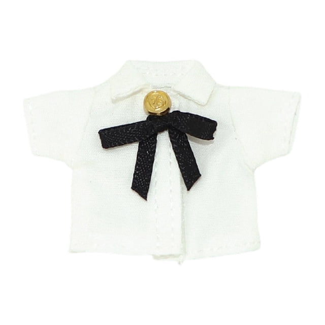 1:12 Figura de acción Ropa Tops de verano Camisa de moda Camisa de vestir Traje de cubierta para Blanco