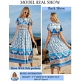 thumbnail image 3 of Vestido GRACE KARIN Hawaiian Floral 2025 Beach Blue Coconut, 3 of 5
