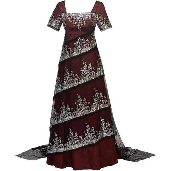Rose Dewitt Bukater Costume - Red Dress Dinner Outfit for Women