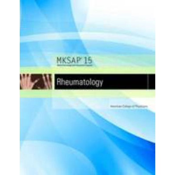 Pre-Owned MKSAP 15 Medical Knowledge Self-assessment Program: Rheumatology by American College of Physicians (2009) Paperback (Paperback) 1934465305 9781934465301