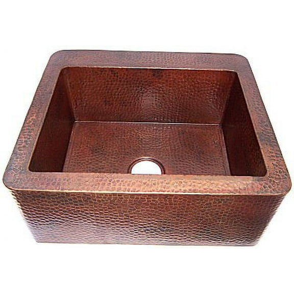 Farmhouse Hammered Copper Sink III
