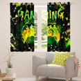 thumbnail image 5 of Gaming Curtains & Drapes Gamer 30%-50% Blackout Curtains ,Video Game Console Gaming Window Curtains Bedroom Decor,Gamepad Black Yellow Green Tie Dye Window Treatments, 5 of 6
