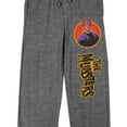 thumbnail image 2 of The Munsters Herman Men's Gray Heather Sleep Pajama Pants-Medium, 2 of 5