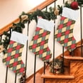 thumbnail image 7 of Coolnut Vintage Argyle Christmas Stockings 1PCS,Big Xmas Stockings Gift Decorations and Party Supplies,Used for Fireplace Decoration Socks Christmas Tree Decoration, 7 of 7
