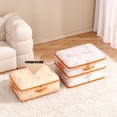 thumbnail image 1 of Clearance! KITTEHIGM Clear Storage Bags with Zipper, Large Capacity Clothing Storage Bags Space Compression Foldable Comforter Blanket Organizer for Toys, Sweaters, Bedding Sets, Closet, 1 of 6
