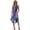 America 1776 Palm Tree Print, variant on Summer Sleeveless Dress, Dominican Republic Flag Print Side Pockets Sleeveless Sundress, Irregular Hem Asymmetric Midi Dress for Dating Holiday Party