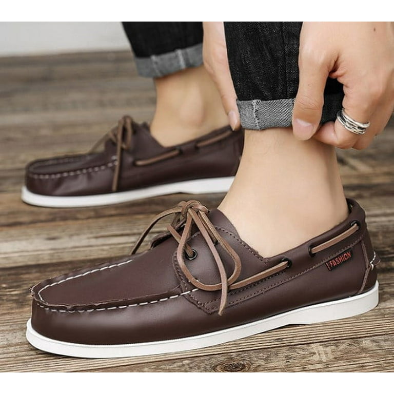 Sailing shoes for men, fashionable and handsome driving, bean