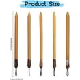 thumbnail image 2 of 5Pcs Comic Dip Pen Set Vintage Bamboo School Supplies Natural Bamboo Nib Handcrafted Manga Calligraphy Drawing Painting Kit for Lettering Sketching Art Calligraphy, 2 of 5
