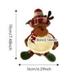 thumbnail image 7 of Christmas Candy Basket Santa Snowman Doll Decor Woven Holder Basket Holiday Table Desk Decoration Candy Bowl Candy Gift Container, 7 of 7