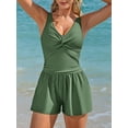 thumbnail image 3 of Asoul Romper Swimsuits for Women Tummy Control One Piece Swimsuits with Shorts Slimming Bathing Suits, 3 of 9