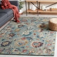 thumbnail image 2 of SAFAVIEH Blossom Greta Floral Area Rug, Blue/Rust, 4' x 6', 2 of 7