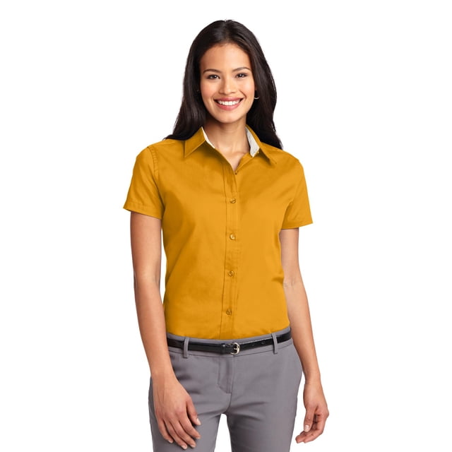 Port Authority Chemise à Manches Courtes pour Femmes Entretien Facile L508