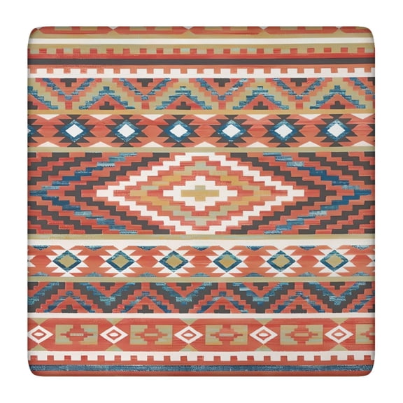 Washable Fabric Flowers Pattern Table Cover with Bohemian Style for Various Settings