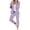 Light Purple, variant on Likimi Two Piece Sets For Women Solid Color Long Sleeve Lapel Tops With Straight Leg Pants Spring Autumn Outfit Set Light Purple Size L
