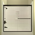 thumbnail image 2 of Arizona Shower Door ET17257BNCLR 57.38 x 72 in. ETE Euro Tub Enclosure Shower Door with Showerhead Right - Brushed Nickel, 2 of 5