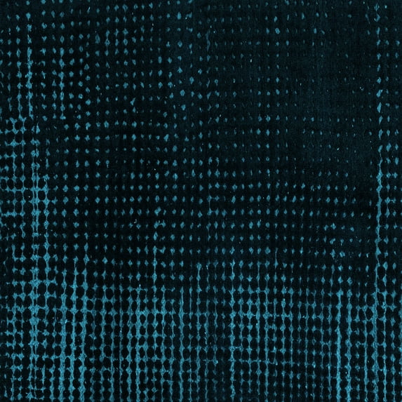 Ahgly Company Indoor Square Abstract Light Blue Modern Area Rugs, 3' Square