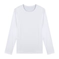 thumbnail image 3 of TiaoBug Men Warm Winter Thermal Underwear Long Sleeve Undershirt Slim Fit T Shirts White M, 3 of 7