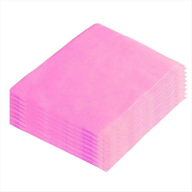 200 Hojas de Papel de Filtro Desechable para Aspiradora de Uñas, Color Rosa.
