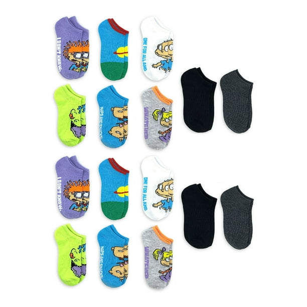 Rugrats Girls No Show Socks, 16Pack, Sizes SL