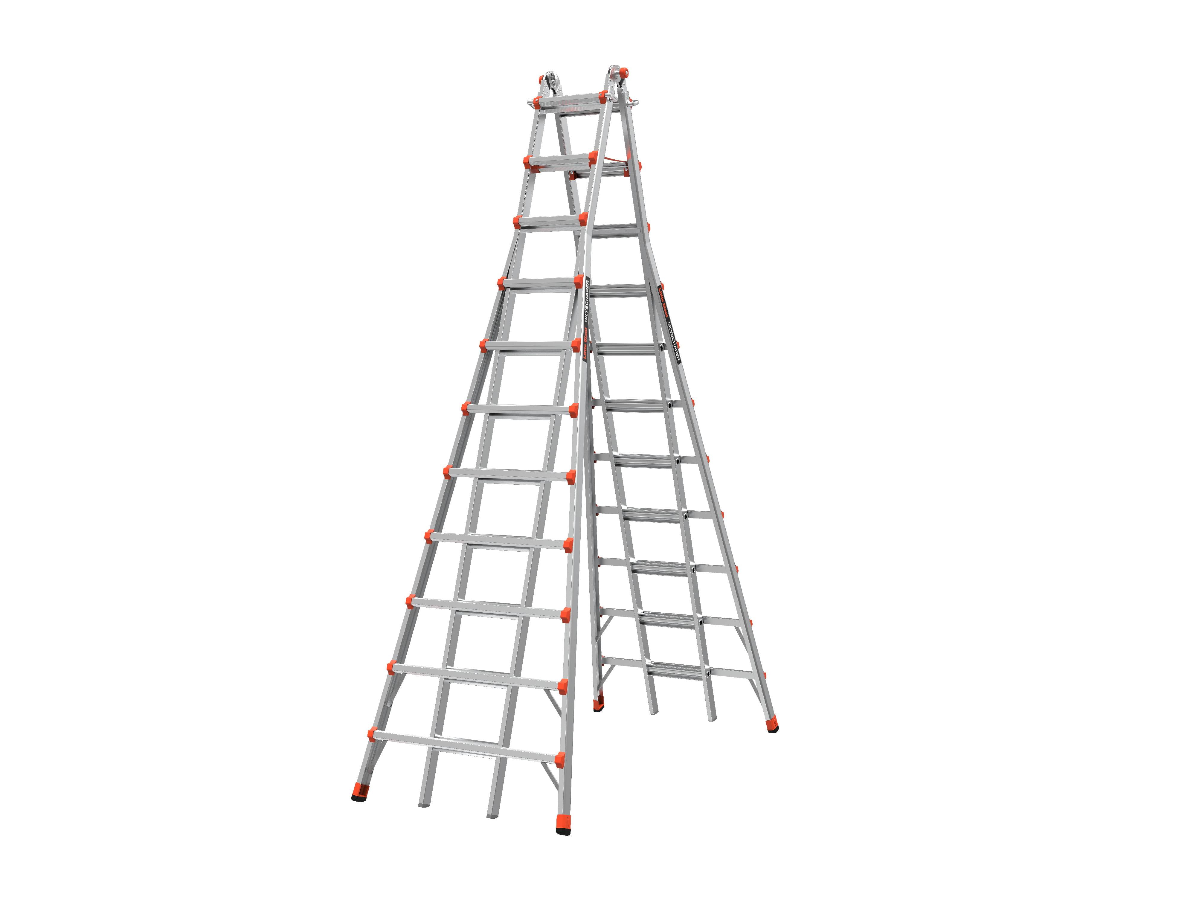Little Giant Skyscraper Model 21 Type 1A Aluminum Adjustable Stepladder