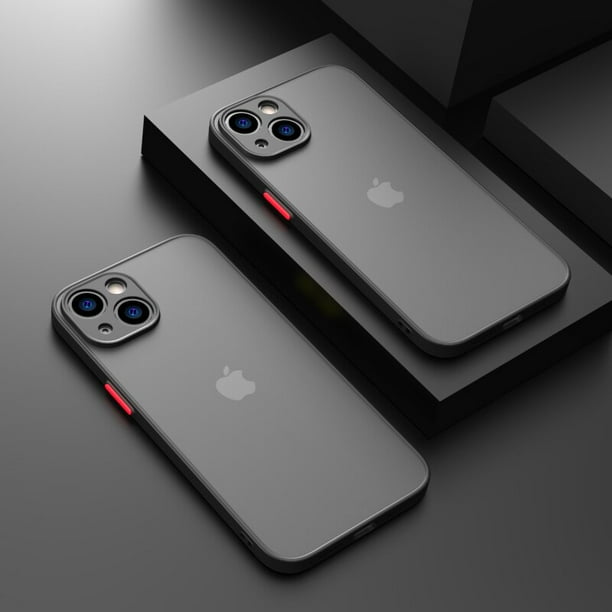 Funda dura transparente mate para Iphone 14 11 12 13 Pro Max XR 8 7 Plus X Xs 13 Mini SE 2022 2020 6 6s, Fundas a prueba de golpes qiuyongming unisex