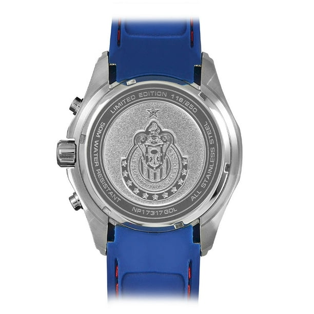 Reloj Analogico Hombre Fan Chivas Futbol Azul Nivada Swiss NIVADA SWISS NP17317GDL
